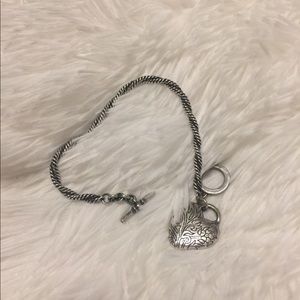 Ralph Lauren RL Heart Toggle Silver Bracelet